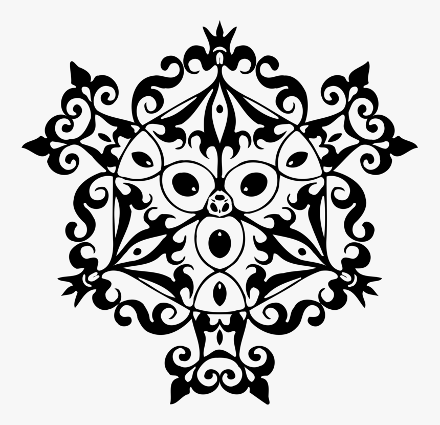 Visual Arts,flora,leaf - Elegant Black Art Design Png, Transparent Png