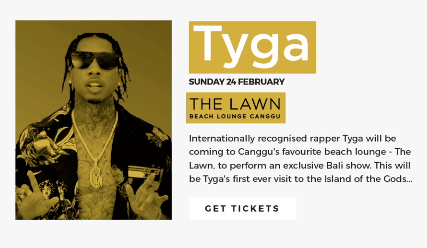 Tyga At The Lawn Canggu - Poster, HD Png Download