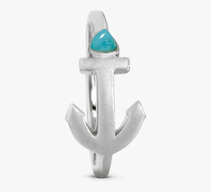 Blue Boat Anchor Ring Platinum, HD Png Download , Transparent Png Image PNGitem