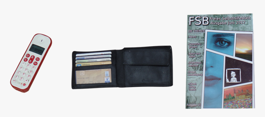 Magasin, Pung, Telefon, Mobiltelefon, Papirer - Wallet, HD Png Download