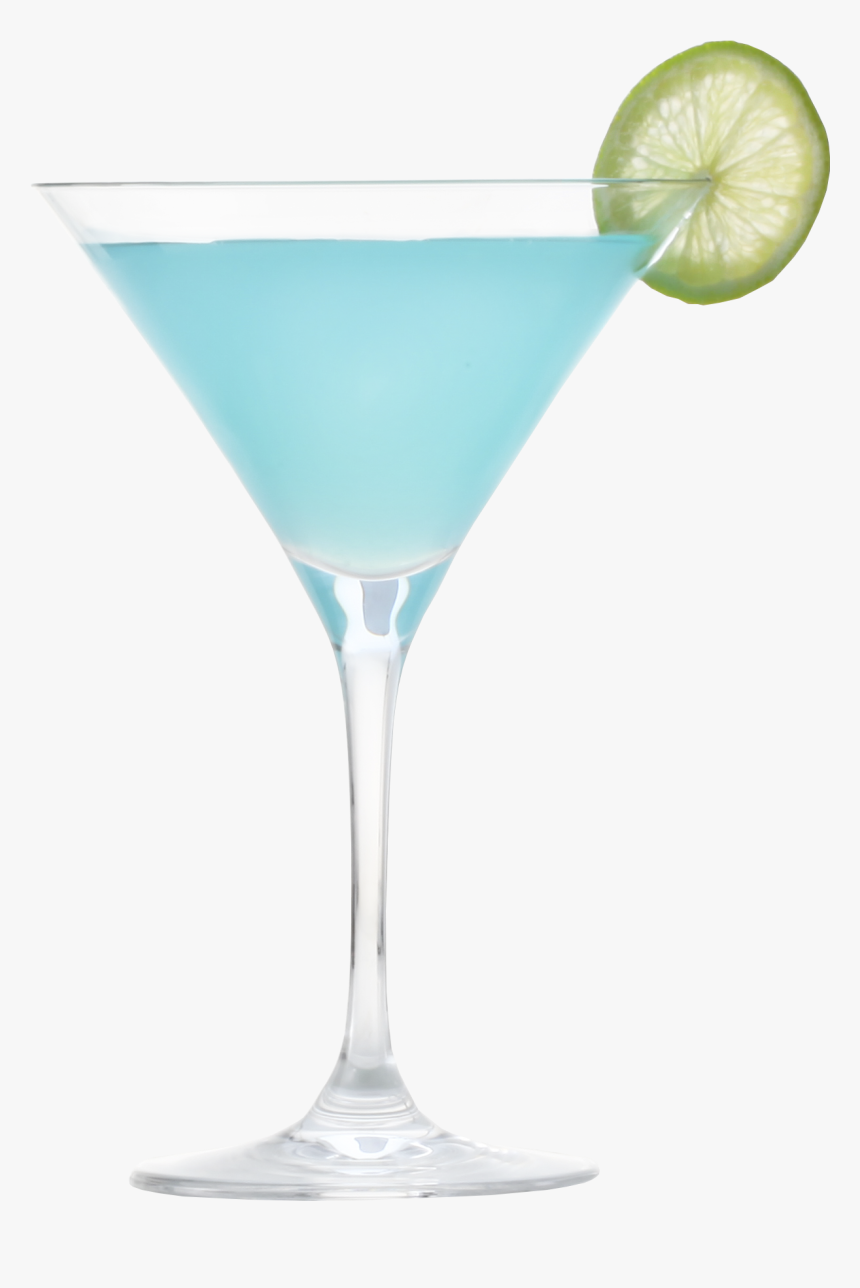 Clip Art Martini Lemon Twist - Blue Lagoon, HD Png Download
