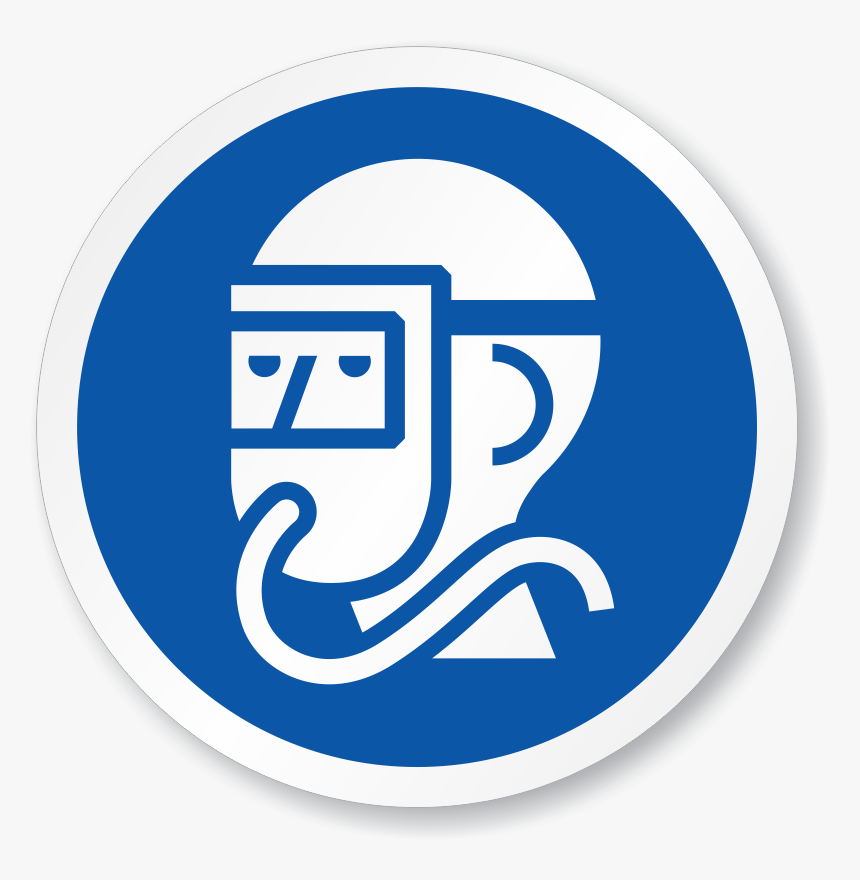 Full Face Respirator Sign, HD Png Download