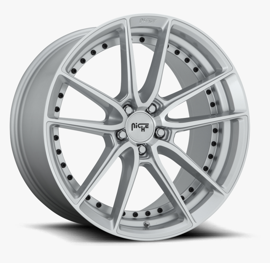 Niche M221 Gloss Silver Machined Wheels For 2015-2017 - Niche Dfs M221, HD Png Download