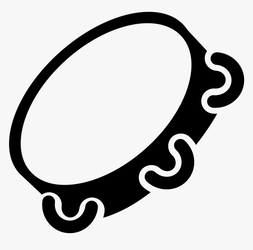 Tambourine Percussion Instrument - Tambourine Icon Png, Transparent Png