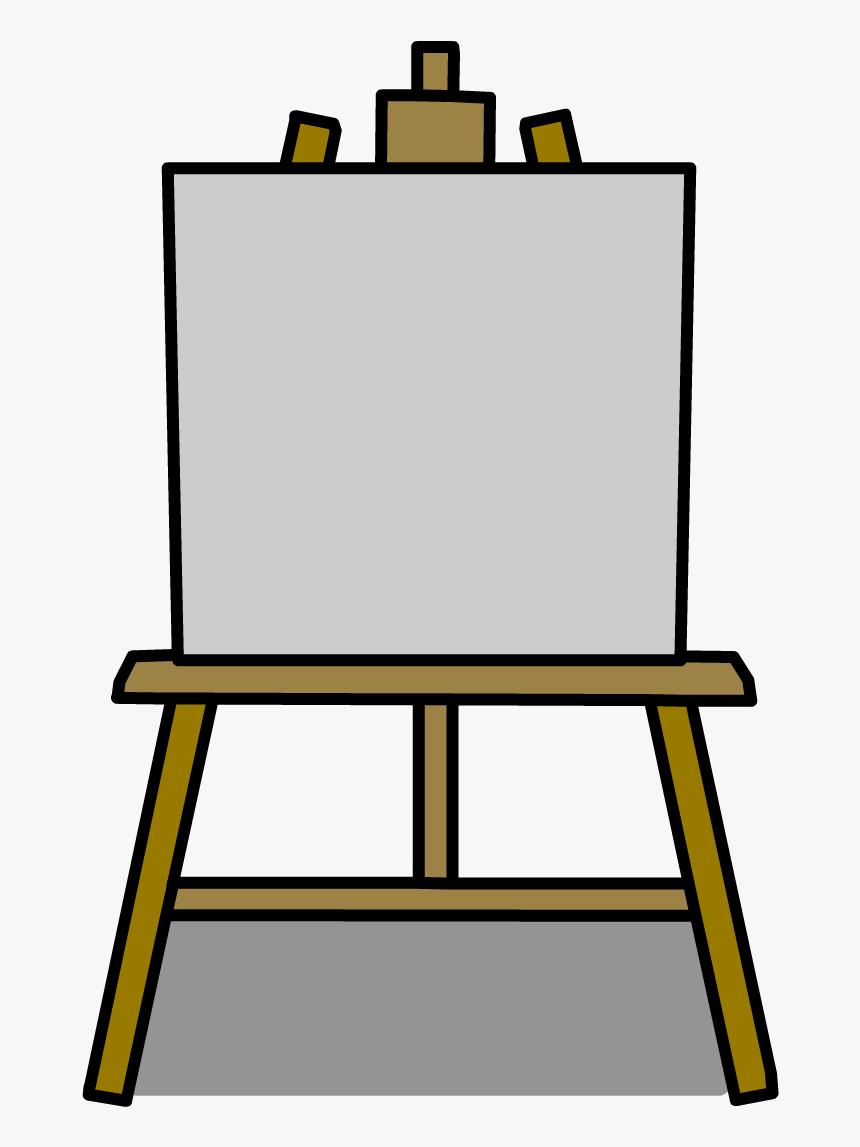 Poster Clipart Easel - Art Easel Clipart, HD Png Download