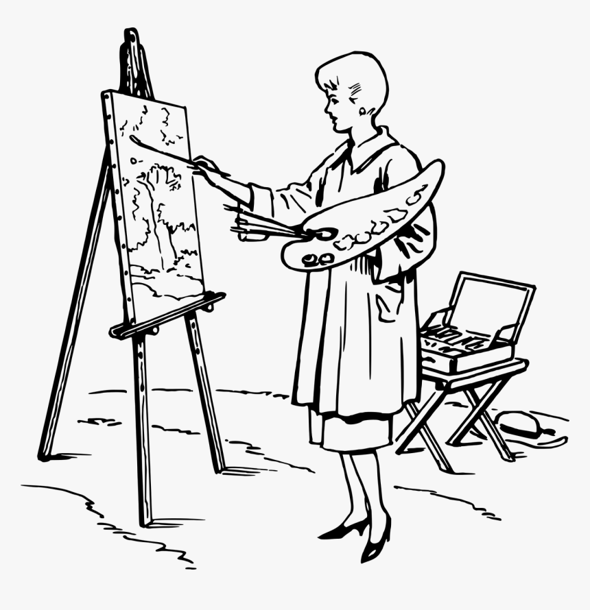 Drawing Of Someone Drawing, HD Png Download