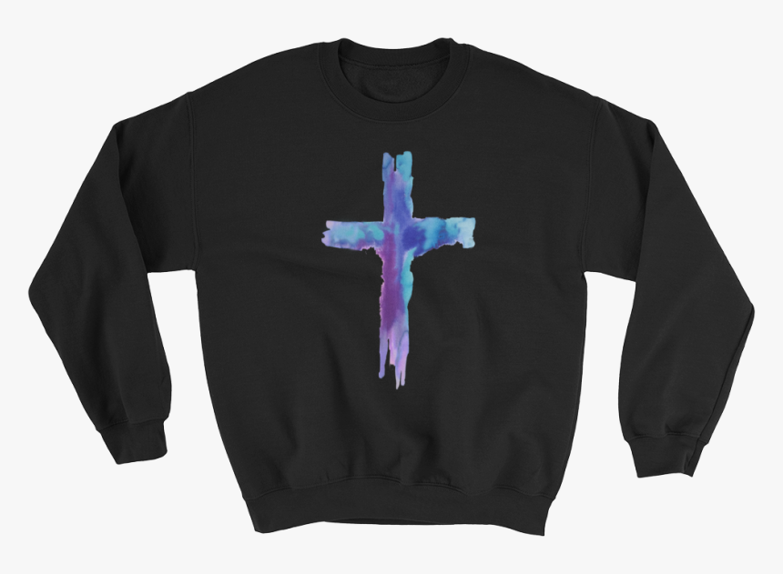 Watercolor Cross Sweatshirt - Nelk Boys Sweatshirt, HD Png Download