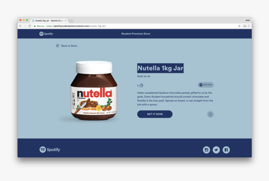 Ssps Item Page Nrl Ssps Item Page Nutella - Nutella, HD Png Download
