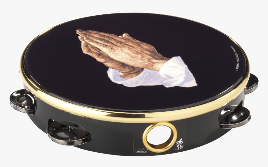 Remo Praise Tambourine-praying Hand , - Tambourine, HD Png Download