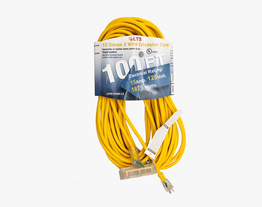 Power Extension Cord - Wire, HD Png Download