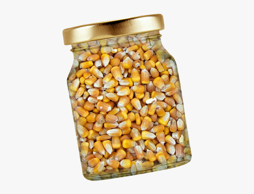 Corn, Glass, Lid, Corn Kernels, Isolated, Exemption - Shelled Corn, HD Png Download