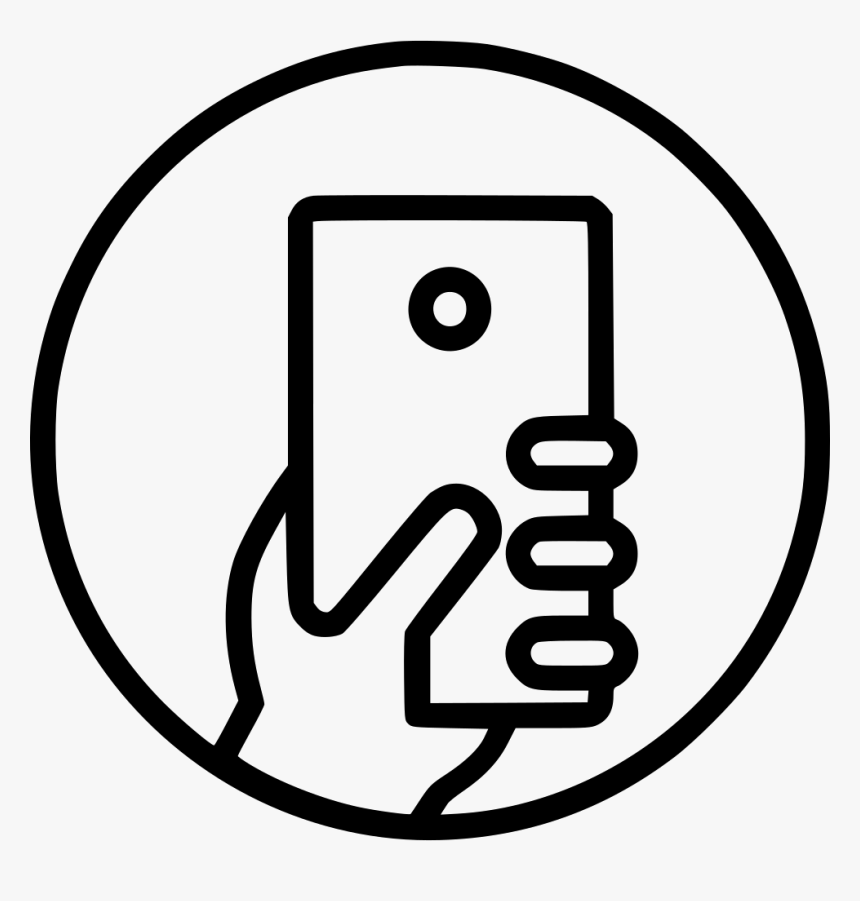 Hand Iphone Smartphone Touch Phone Mobile - Iphone Hand Icon, HD Png Download