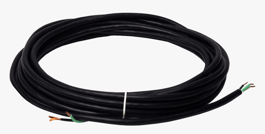 Wide Track 22 Ft Black Power Cord - Coaxial Cable, HD Png Download
