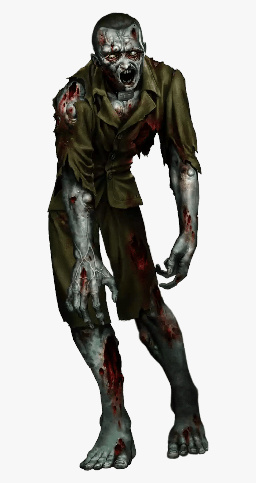 Creepy Zombie Clip Arts - Resident Evil Code Veronica Zombie, HD Png Download