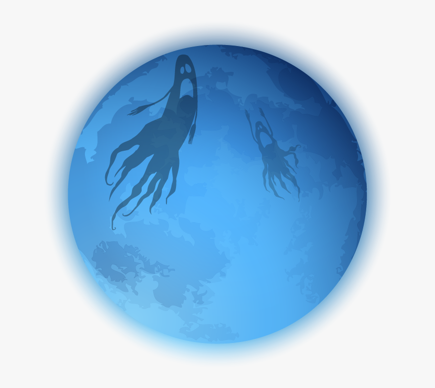 ⚪🌔⚪
#ftestickers #halloween #moon #ghost #ghosts #painting - Illustration, HD Png Download