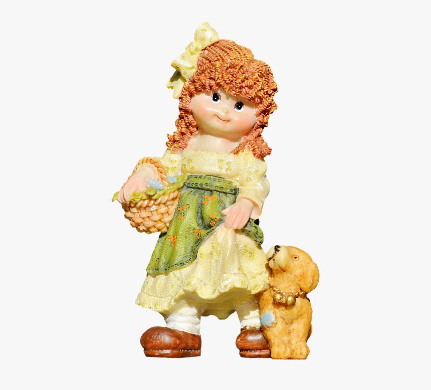 Girl, Doll, Figure, Decoration, Sculpture, Cute - Doll, HD Png Download