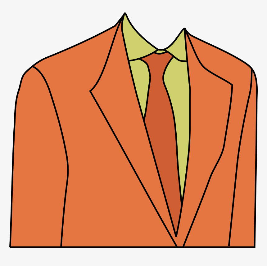 Image Free Clipart Suit - Orange Suit Clipart, HD Png Download