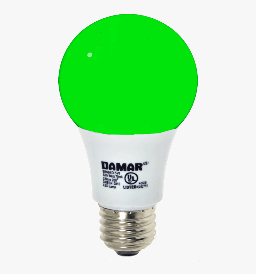 Transparent Green Light Bulb Png - Compact Fluorescent Lamp, Png Download