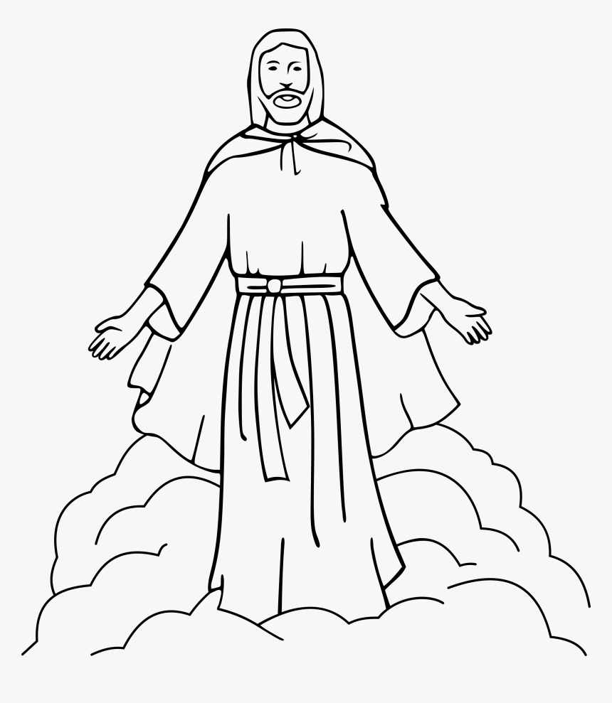 Jesus Christ Clipart - Jesus Black And White, HD Png Download