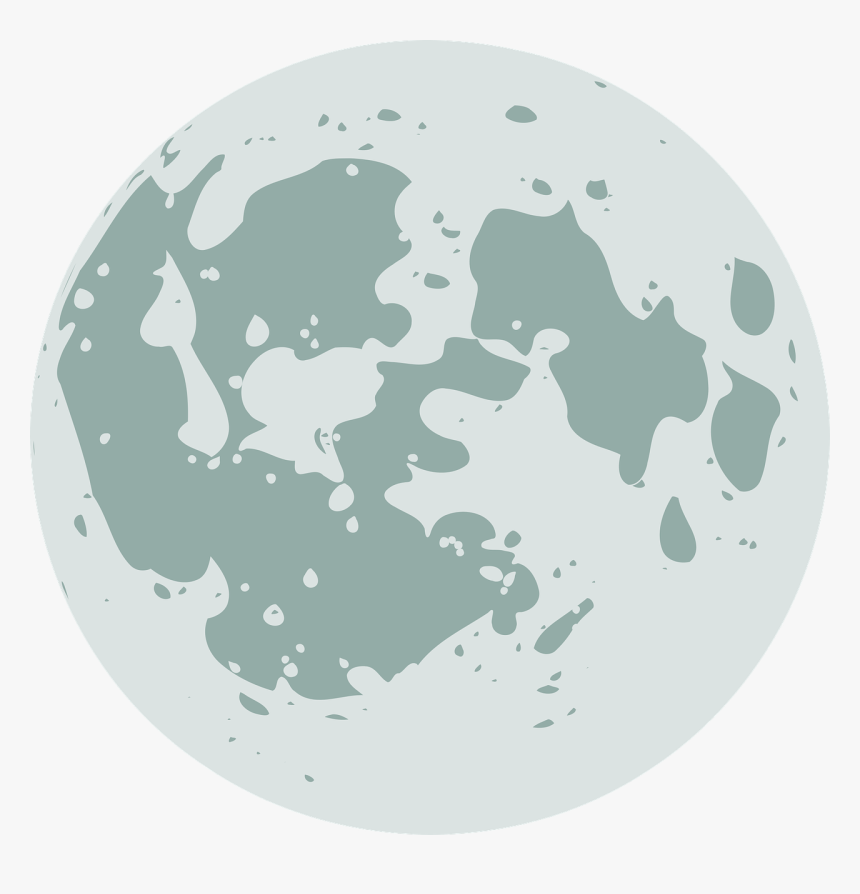 Cartoon Style Moon - 50th Anniversary Of Apollo 11, HD Png Download