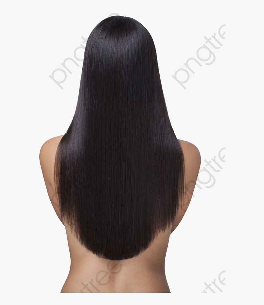 Transparent Long Clipart - Hair Back Png, Png Download