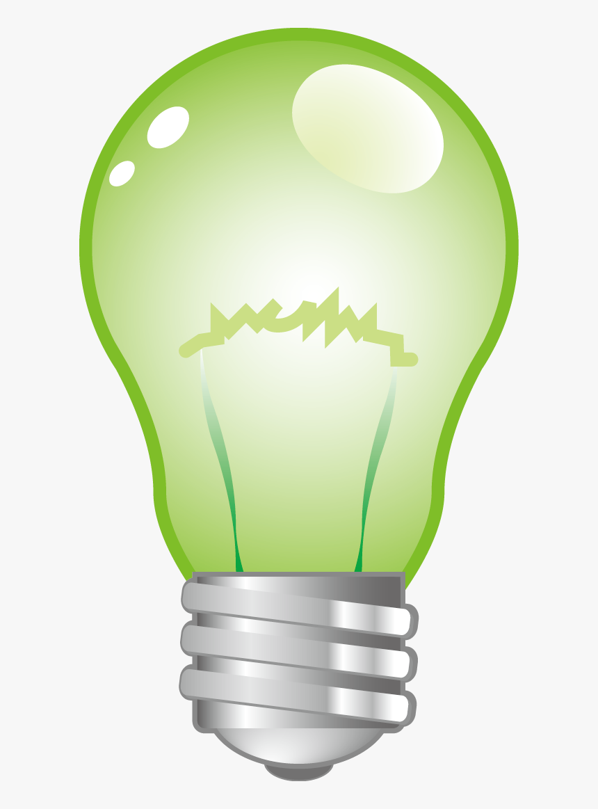 Incandescent Light Bulb Green Lamp - Paper Lantern, HD Png Download