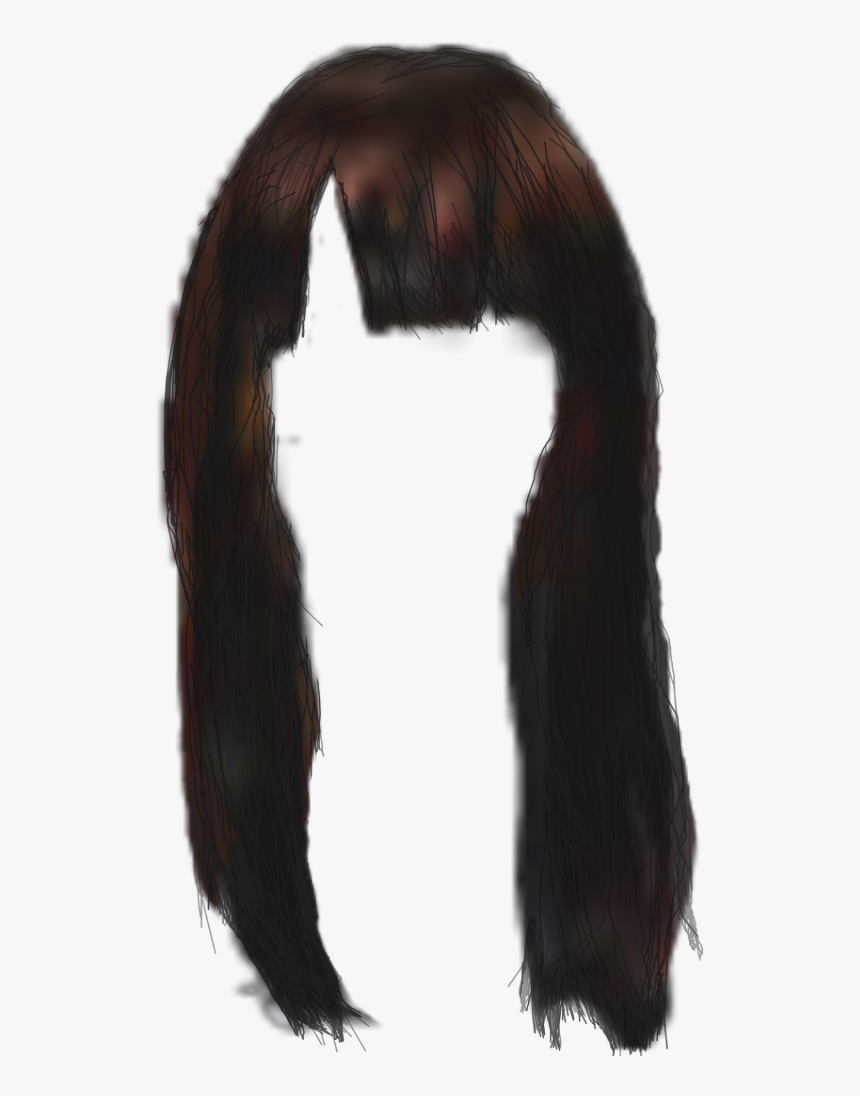 #longhair #straight Hair #bangs #newhairstyles #africanamerican - Lace Wig, HD Png Download