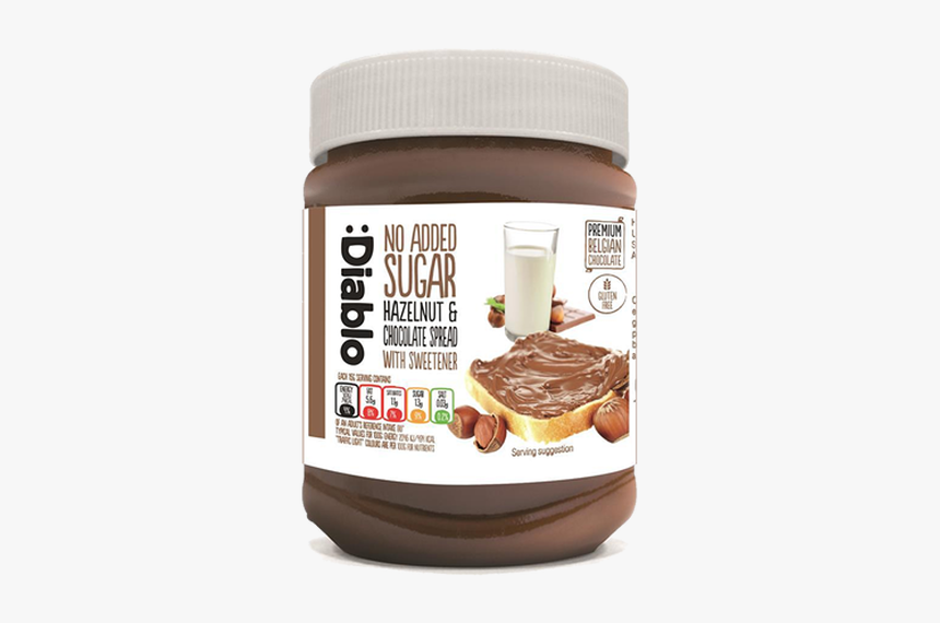 Diablo No Added Sugar Hazelnut Chocolate Spread - Diablo Sugar Free Hazelnut Chocolate Spread 350g, HD Png Download