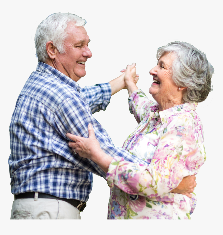 Transparent People Dancing Clipart - Elderly Couple Dancing Png, Png Download