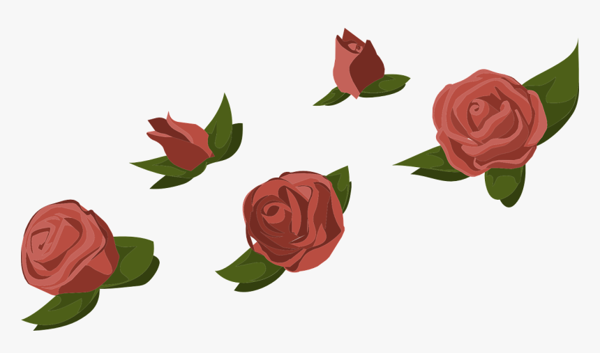 Roses, Red, Flowers, Buds, Floral, Patterns, Blossoms - Flower Buds Transparent, HD Png Download