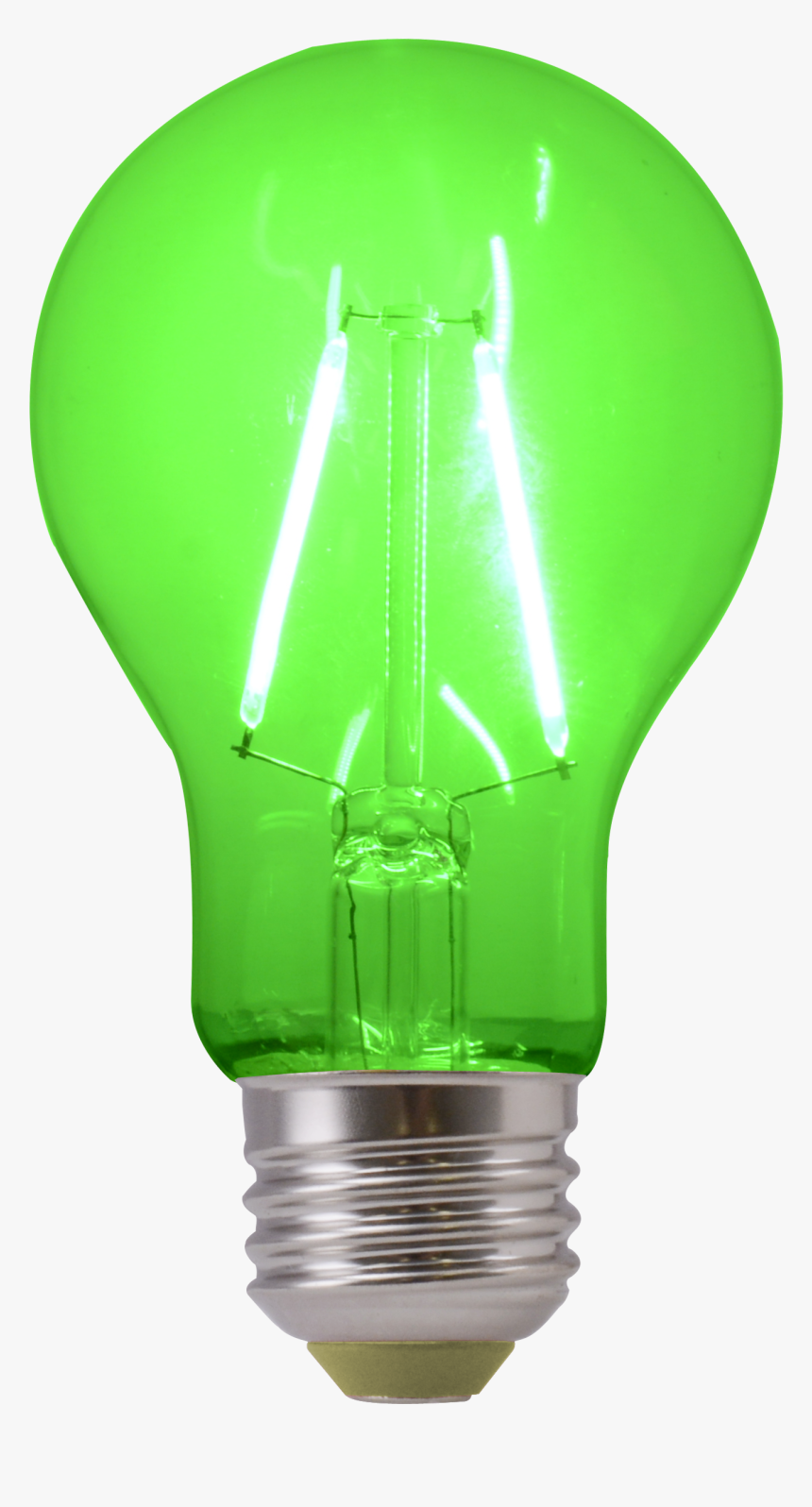 Green Light Bulb Png, Transparent Png