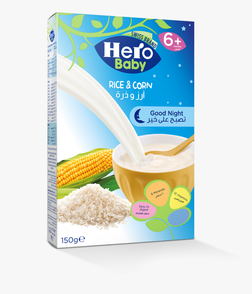 Hero Baby Cereal Rice&corn 150g+, HD Png Download