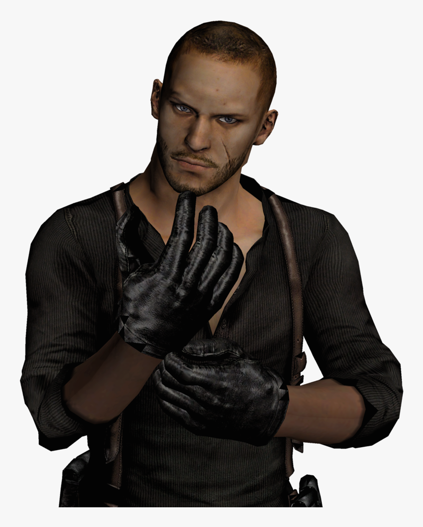 Clip Art Biohazard Chris Redfield Albert - Albert Wesker Hair, HD Png Download