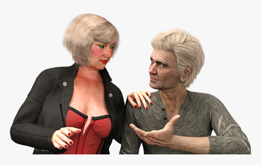 Grandparents, Elderly, Old Age, Woman, Man, Old, Face - Girl, HD Png Download