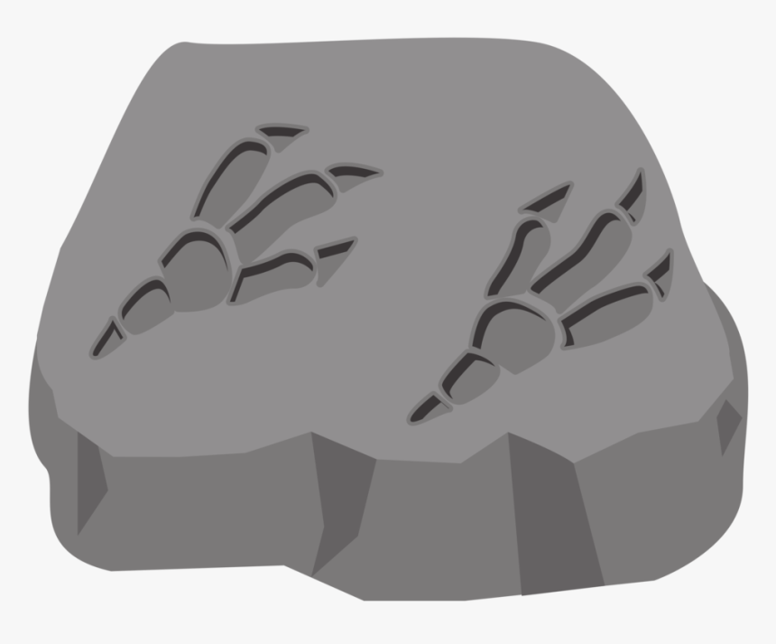 Head,jaw,personal Protective Equipment - Dinosaur Fossil Footprint Clipart, HD Png Download