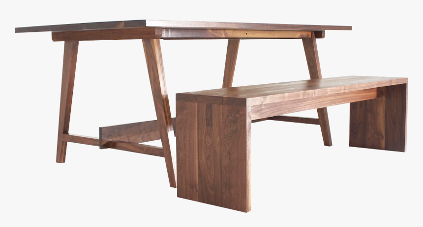 Transparent Wooden Bench Png - Furniture, Png Download