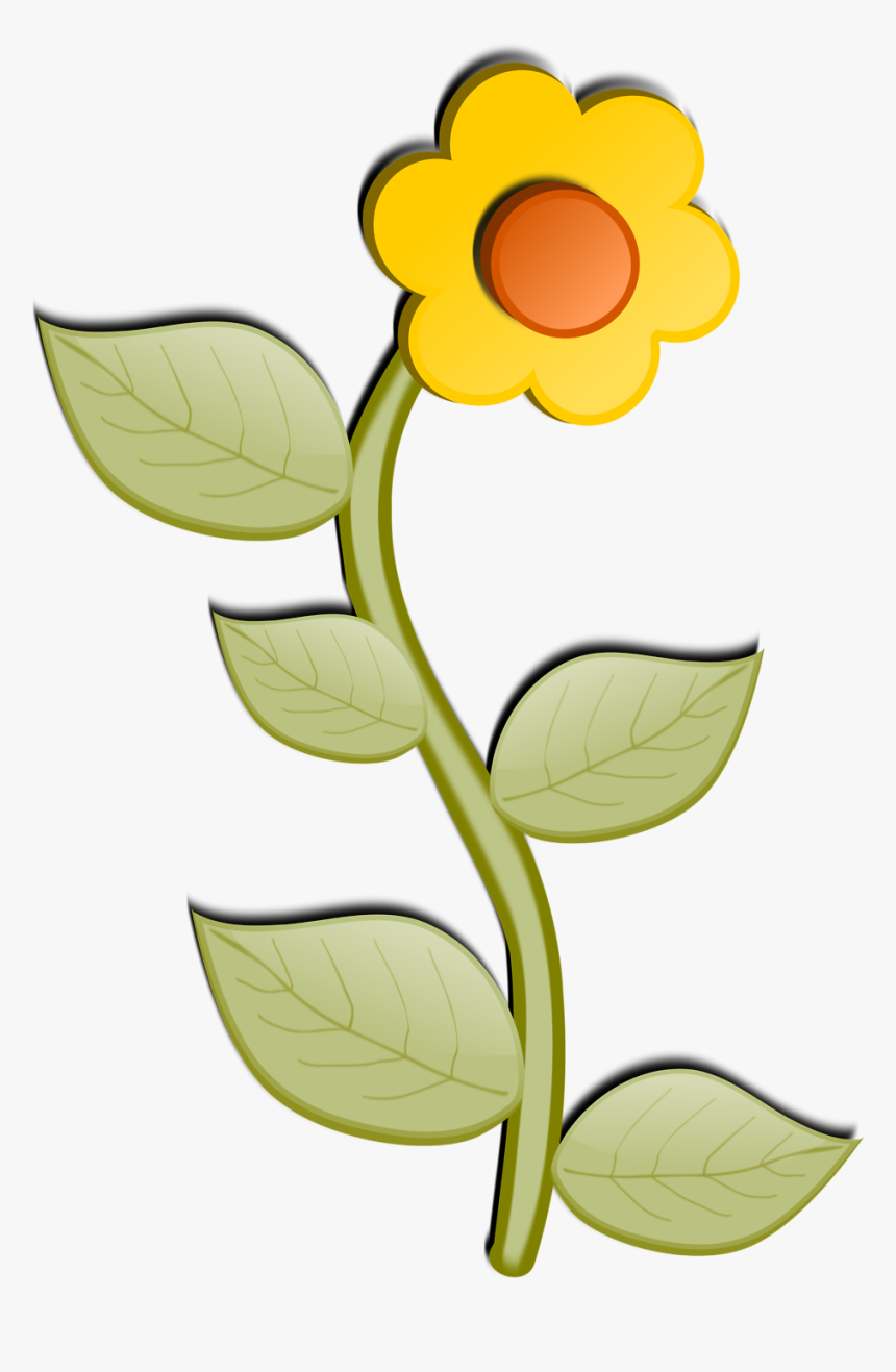 This Free Clip Arts Design Of Flower Art - Cartoon Flowers Clear Background, HD Png Download