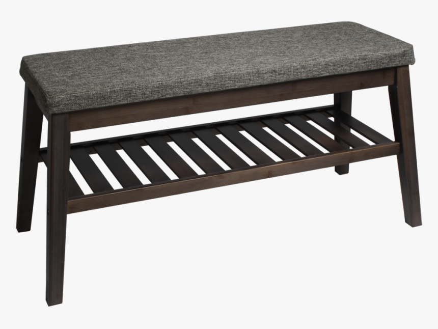 Fabric Wooden Bench With Cushion - Canac Banc, HD Png Download