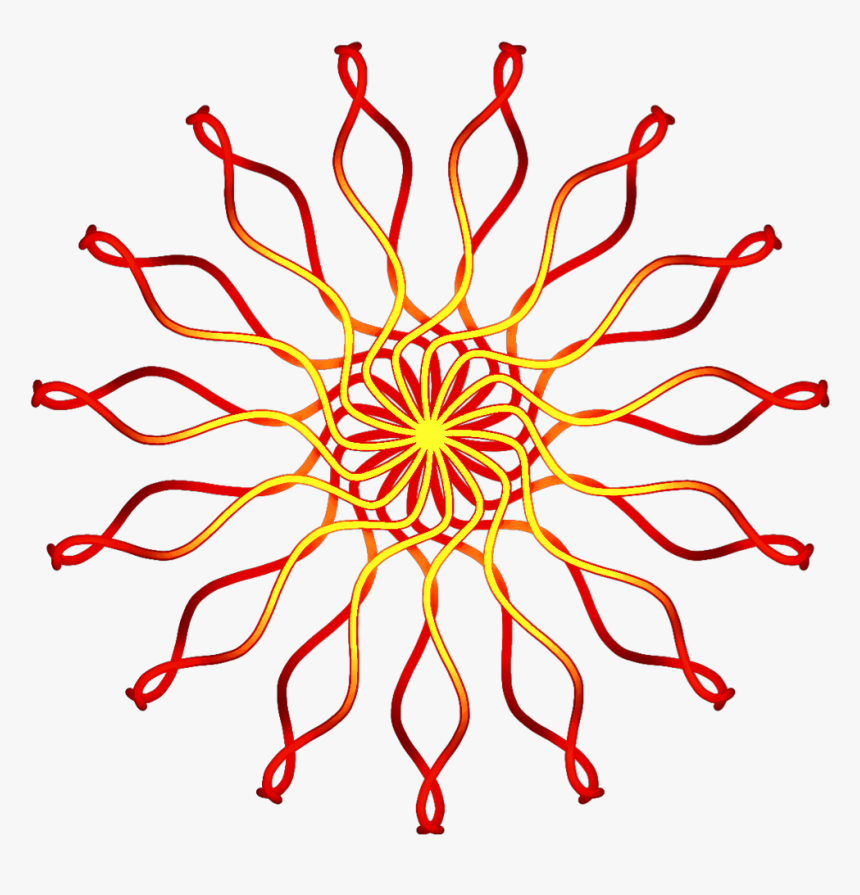 #symmetric #yellow #red #orange #sun - Oz Group, HD Png Download