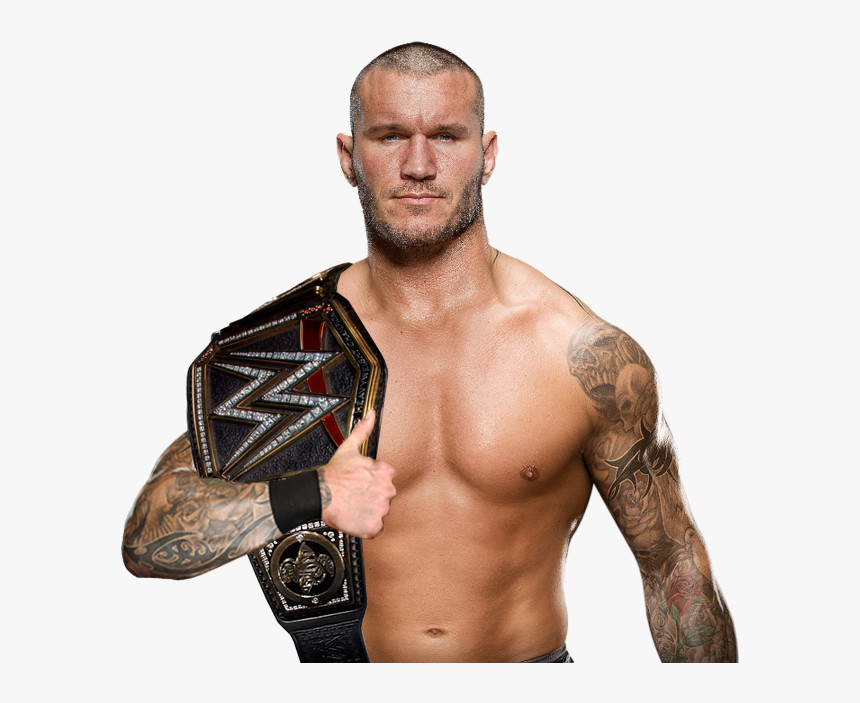 Randy Orton - Randy Orton With Wwe Championship, HD Png Download