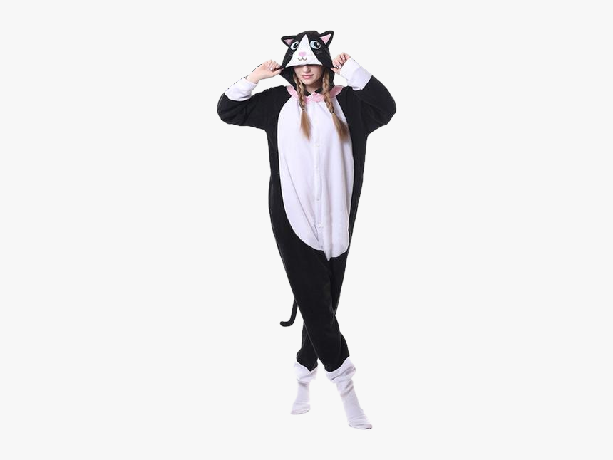 Black Cat Womens Onesies 

 
 Data Rimg Lazy 
 Data - Animal Costume Cat For Men, HD Png Download