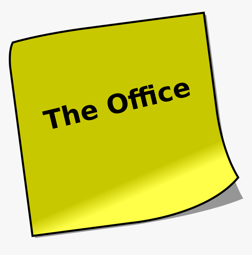 Clip Art Black And White Library Post It Note Paper - Sticky Note Clip Art, HD Png Download