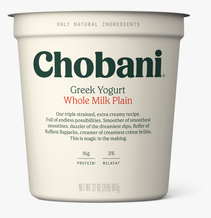 Chobani Whole Milk Greek Yogurt, HD Png Download