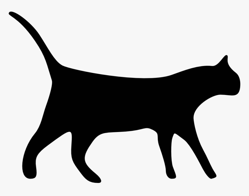 Transparent Cat Clipart - Cat Silhouette Clip Art, HD Png Download