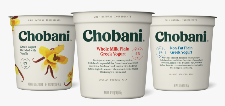 Chobani Plain Nonfat Greek Yogurt, HD Png Download