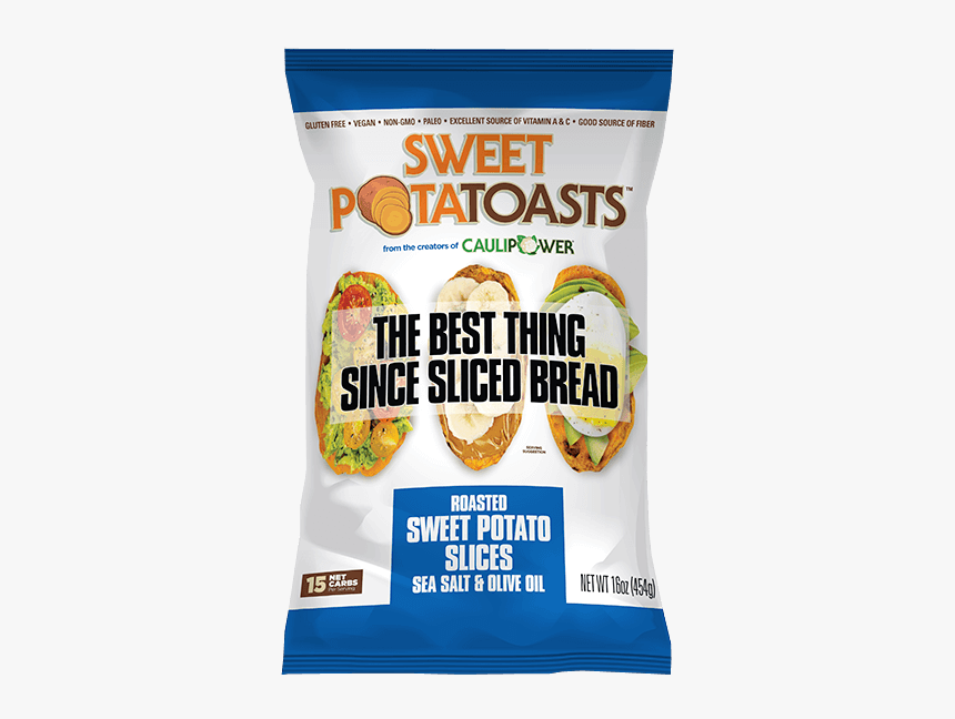 Sea Salt & Olive Oil Sweet Potatoasts - Caulipower Sweet Potato Toast, HD Png Download