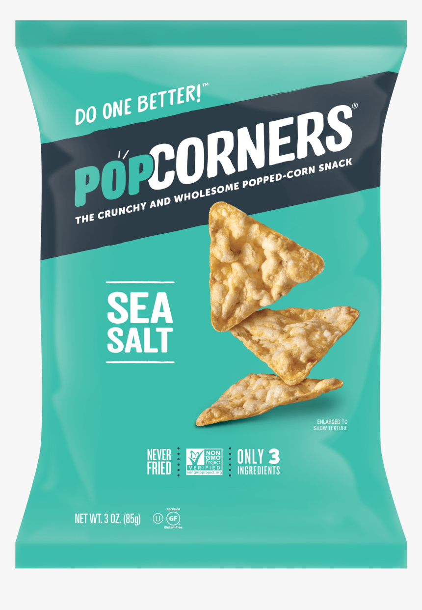 Sea Salt - Popcorners Sea Salt, HD Png Download