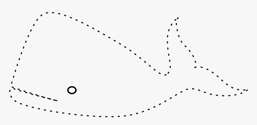 And Colour The Whale - Trace The Picture And Colour, HD Png Download