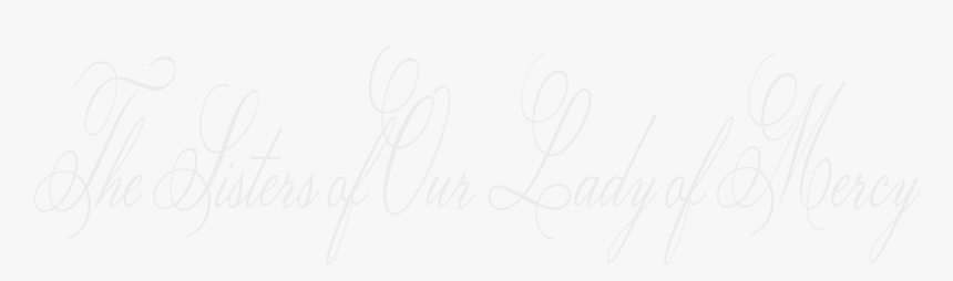 The Sisters Of Our Lady Of Mercy - Calligraphy, HD Png Download