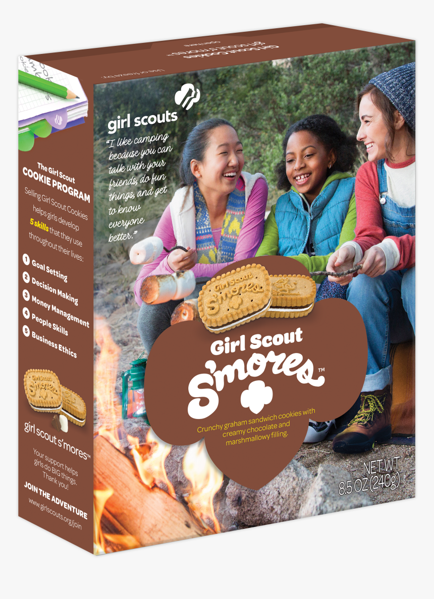 Smores Girl Scout Cookies, Girl Scout Smores, Girl - Smore Girl Scout Cookies, HD Png Download